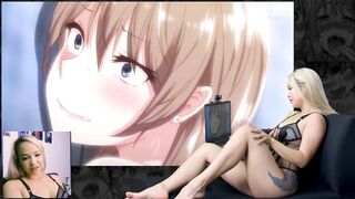 Busty Blonde Reacts To Hentai For The First Time - 3 image