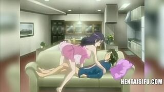 Horny MILF Caught Masturbating And Seduces Step Nephew- Hentai With Eng Subs - 1 image
