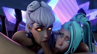 Oral sex compilation of female cartoon characters. - 5 image