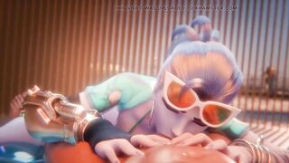 Oral sex compilation of female cartoon characters. - 6 image