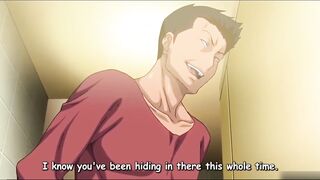 Love Bitch: Cowardly Cuckold Watches as The Girl He Is In Love With Is Fucked By Another Guy Right In The Toilet / Anime / Toons / Uncensored - 4 image