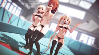 Mmd R-18 Anime Girls Sexy Dancing Clip 261 - 7 image