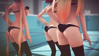 Mmd R-18 Anime Girls Sexy Dancing Clip 261 - 8 image