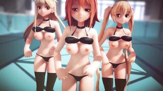 Mmd R-18 Anime Girls Sexy Dancing Clip 261 - 9 image