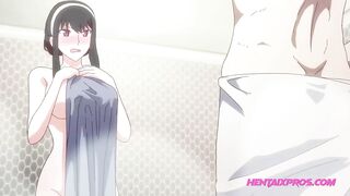 Shower Step Fantasy SEX Between StepSis and Bro - ANIME HENTAI - 3 image