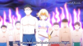 cute blonde girl on the beach hentai - 2 image