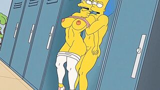 Housewife Marge Moans With Pleasure When Streams Of Hot Sperm Fill All Her Holes / Toons / Anime / Hentai - 4 image
