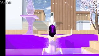 Point of view: cartoon fox girl dances on your lap (Sakura School Simulator) - 7 image