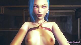 League of Legends Hentai - Jinx Fucked with POV (Uncensored) - Japanese Asian Manga anime game porn - 7 image