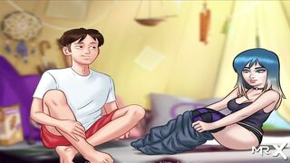 SummertimeSaga - Jerking each other off in a rooftop tent E3 #85 - 7 image