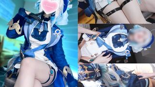 Genshin Impact Furiina cosplaying multiple orgasm hentai video - 1 image
