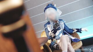 Genshin Impact Furiina cosplaying multiple orgasm hentai video - 2 image