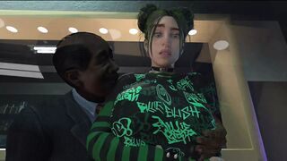Billie Eilish addicted to hard sex, eating a big cock! (HUGE COCK in her Wet and Creamy PUSSY) - 1 image