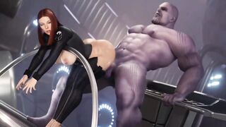 Black Widow x Thanos Special Animation Marvel