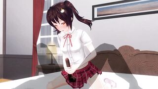 Uncensored Japanese Hentai anime Jerk Off Instruction handjob and anal - 10 image