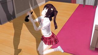 Uncensored Japanese Hentai anime Jerk Off Instruction handjob and anal - 2 image