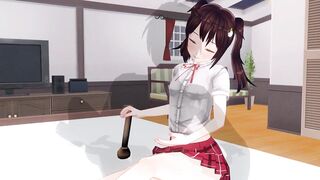 Uncensored Japanese Hentai anime Jerk Off Instruction handjob and anal - 5 image