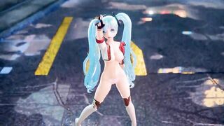 Hatsune Miku 3D Anime/2D Tik Tok Naked Dance Cute Girl (3D Adult Anime) - 10 image