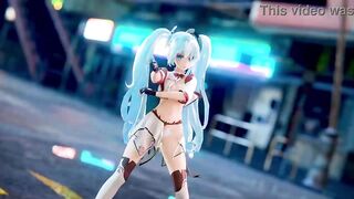 Hatsune Miku 3D Anime/2D Tik Tok Naked Dance Cute Girl (3D Adult Anime) - 3 image