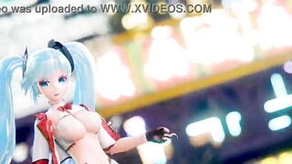 Hatsune Miku 3D Anime/2D Tik Tok Naked Dance Cute Girl (3D Adult Anime) - 6 image
