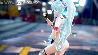 Hatsune Miku 3D Anime/2D Tik Tok Naked Dance Cute Girl (3D Adult Anime) - 7 image