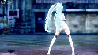 Hatsune Miku 3D Anime/2D Tik Tok Naked Dance Cute Girl (3D Adult Anime) - 8 image