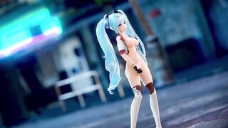 Hatsune Miku 3D Anime/2D Tik Tok Naked Dance Cute Girl (3D Adult Anime) - 9 image