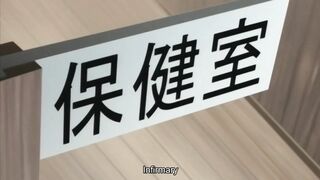 School stud fucks two hentai school girls while students watch - 8 image