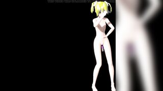 Hatsune Miku Nude Dance Popipo Song Hentai Vocaloid Vibrator and Anal Beads Mmd 3D Blonde Hair Color Edit Smixix - 8 image