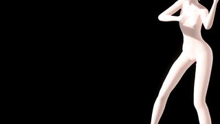 Hatsune Miku Nude Dance Popipo Song Hentai Vocaloid Vibrator and Anal Beads Mmd 3D Blonde Hair Color Edit Smixix - 9 image