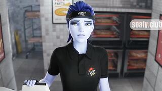 pizza girl fucking hard