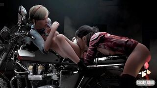 Nake parked sex on bike - 9 image