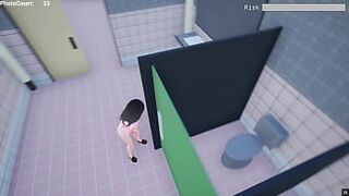 Naked Risk 3D [Hentai game PornPlay ] Exhibition simulation in public building - 1 image
