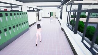 Naked Risk 3D [Hentai game PornPlay ] Exhibition simulation in public building - 4 image