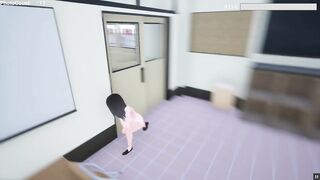 Naked Risk 3D [Hentai game PornPlay ] Exhibition simulation in public building - 7 image