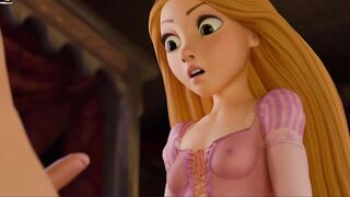 Rapunzel Give A Incredible Blowjob Small Cock - Hentai Uncensored - 10 image