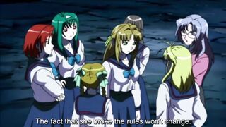 Hentai lesbian school girls have sex at school