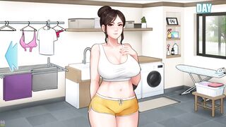House Chores #13: Hot sex with my beautiful stepmother in the laundry room - Gameplay (HD) - 2 image