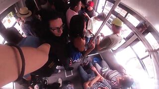 She was wearing a very short skirt and she can't help but rub my cock on her buttocks, ARRIMONES CDMX - 8 image