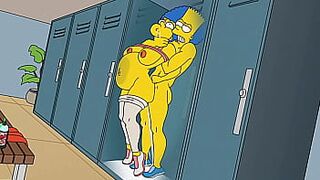 Anal Housewife Marge Moans With Pleasure As Hot Cum Fills Her Ass And Squirts In All Directions / Hentai / Uncensored / Toons / Anime - 1 image