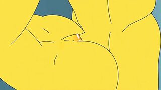 Anal Housewife Marge Moans With Pleasure As Hot Cum Fills Her Ass And Squirts In All Directions / Hentai / Uncensored / Toons / Anime - 3 image