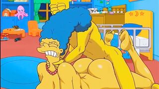 Anal Housewife Marge Moans With Pleasure As Hot Cum Fills Her Ass And Squirts In All Directions / Hentai / Uncensored / Toons / Anime - 4 image