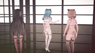 Mmd R-18 Anime Girls Sexy Dancing Clip 345 - 3 image