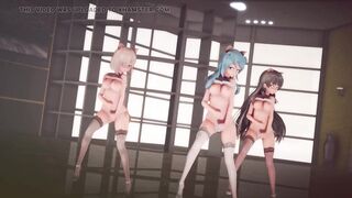 Mmd R-18 Anime Girls Sexy Dancing Clip 345 - 7 image