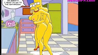The Simpsons Cartoon Uncensored At Gym - 8 image