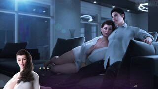 Apocalust (watching TV with My Stepmom) Busty MILF Sucking My Big Cock, Deep Throat - 3 image