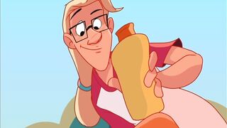 Getting a suntan (Part 01) - The Naughty Home Animation - 5 image