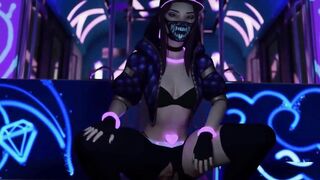 3D Compilation: League of Legends Ahri Akali KDA Uncensored Hentai - 2 image