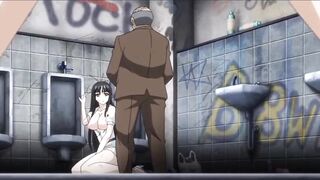 Group Sex In The Men's Public Bathroom - Hentai - 10 image