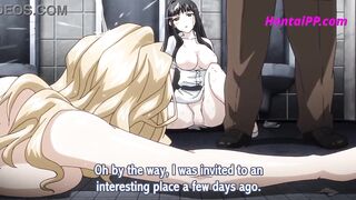 Group Sex In The Men's Public Bathroom - Hentai